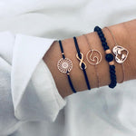 Jewdy Bohemian Style Charm Bracelets